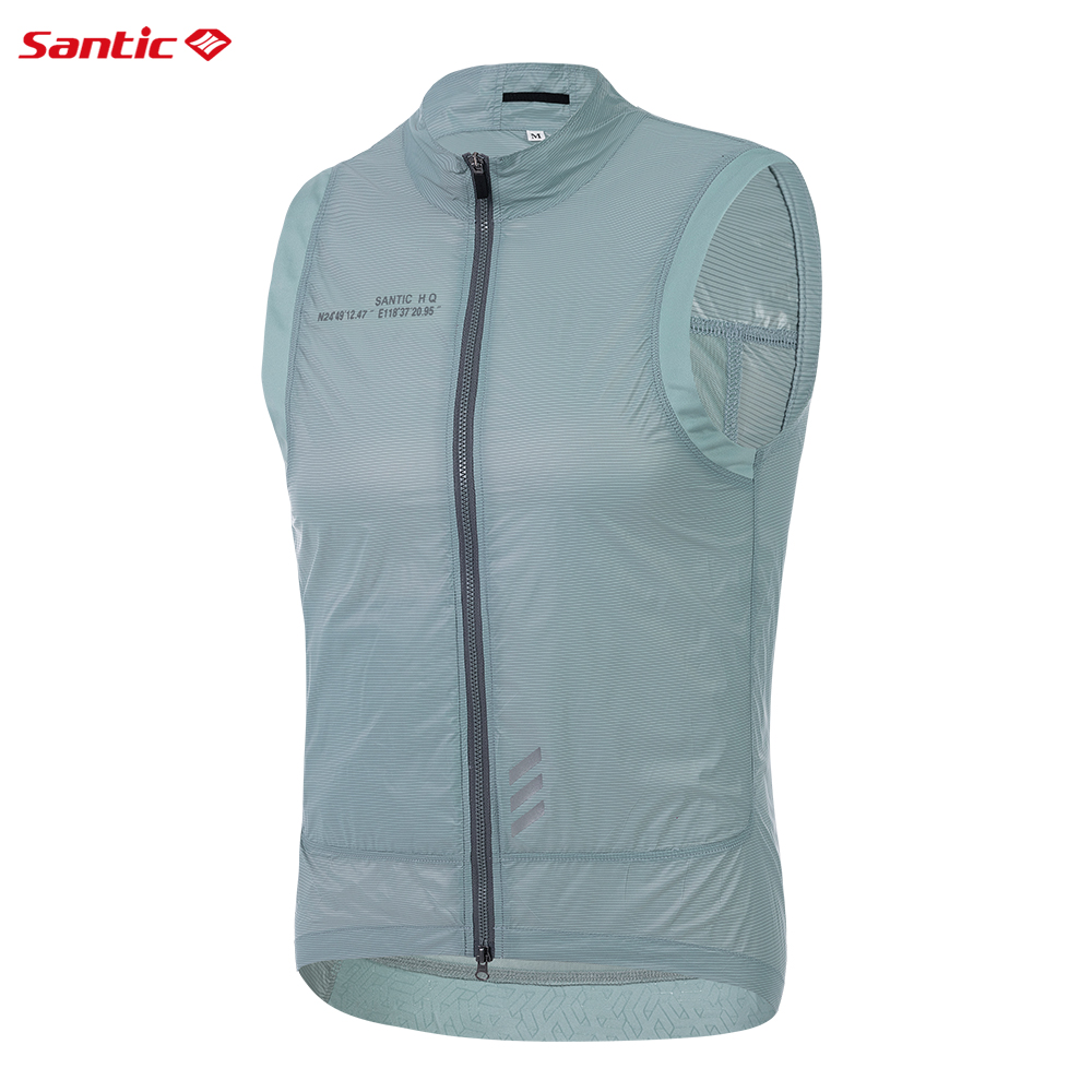 Mountain Biking Vest - Santic Fietsshirts Zomerfietspakvest Racefiets Ultralicht winddicht