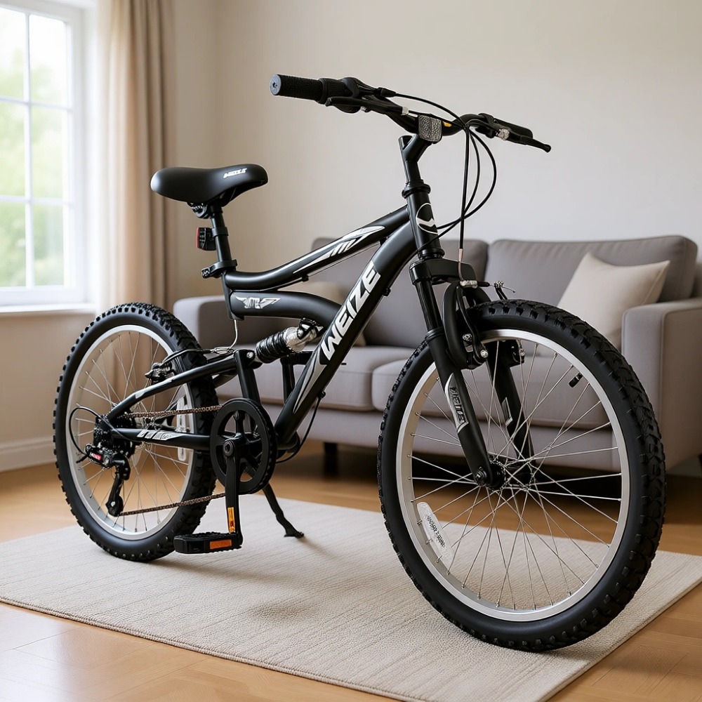 Mountain Biking Youth - Jeugd mountainbike met dubbele vering, 24