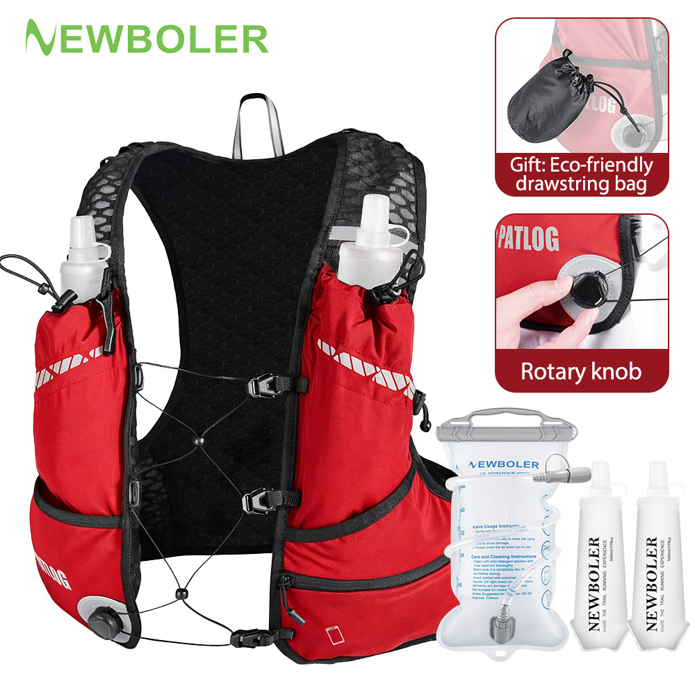 Mountain Biking Vest - NEWBOLER Outdoor Trail Running Rugzak Ultralight