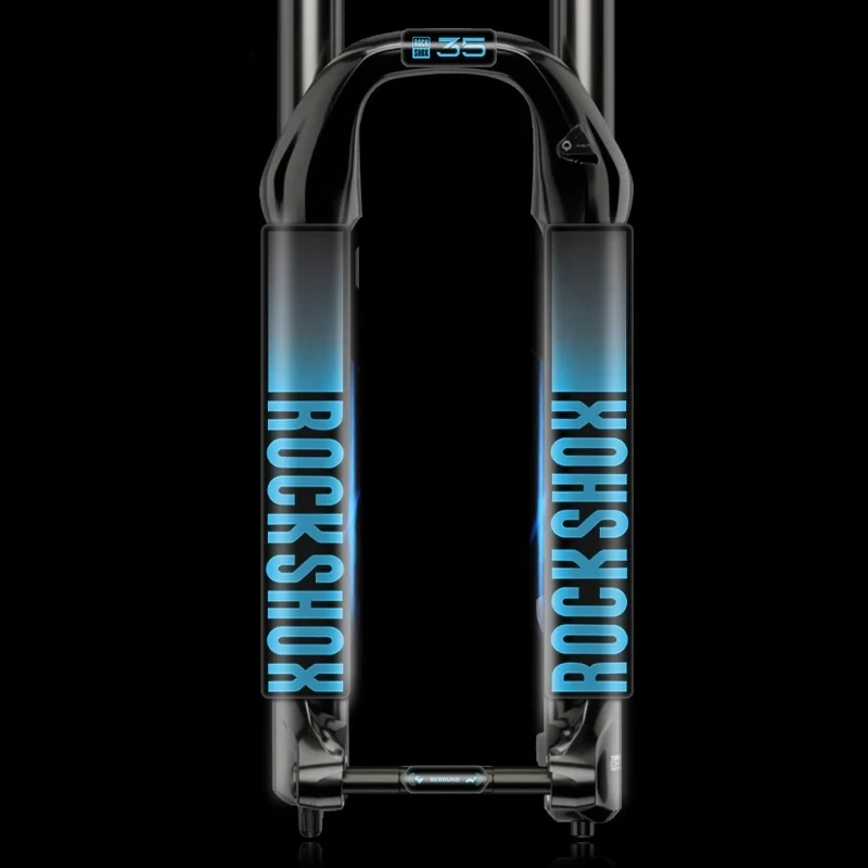 Mountain Biking Quotes - Rockshox XC35 mountainbike vorksticker - voorwielophanging