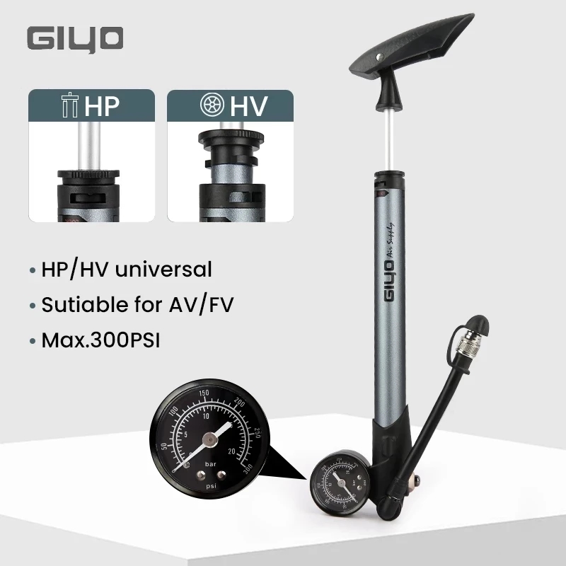 Mtb Fork Air - Giyo GS-41P 300psi Fiets Schokpomp MTB