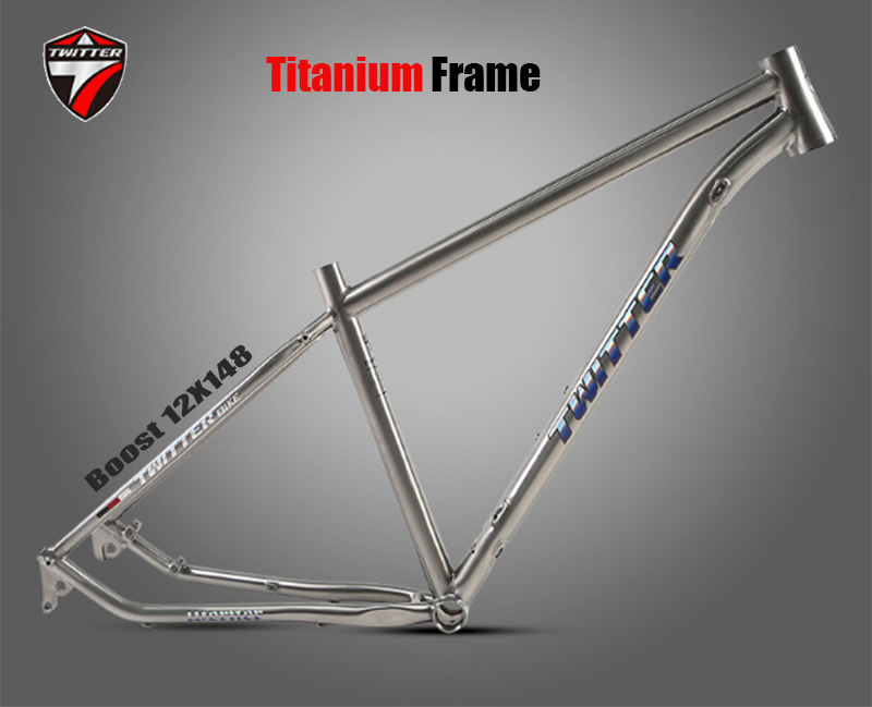 Mountain Biking In The Uk - Titanium frame voor MTB-fiets, Werner, steekas,