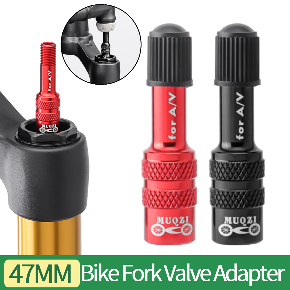 Mtb Fork Air - MTB-fietsvork Schrader-ventieladapter voor mountainbikefietsonderdelen Fietsluchtvork Opblaasbare