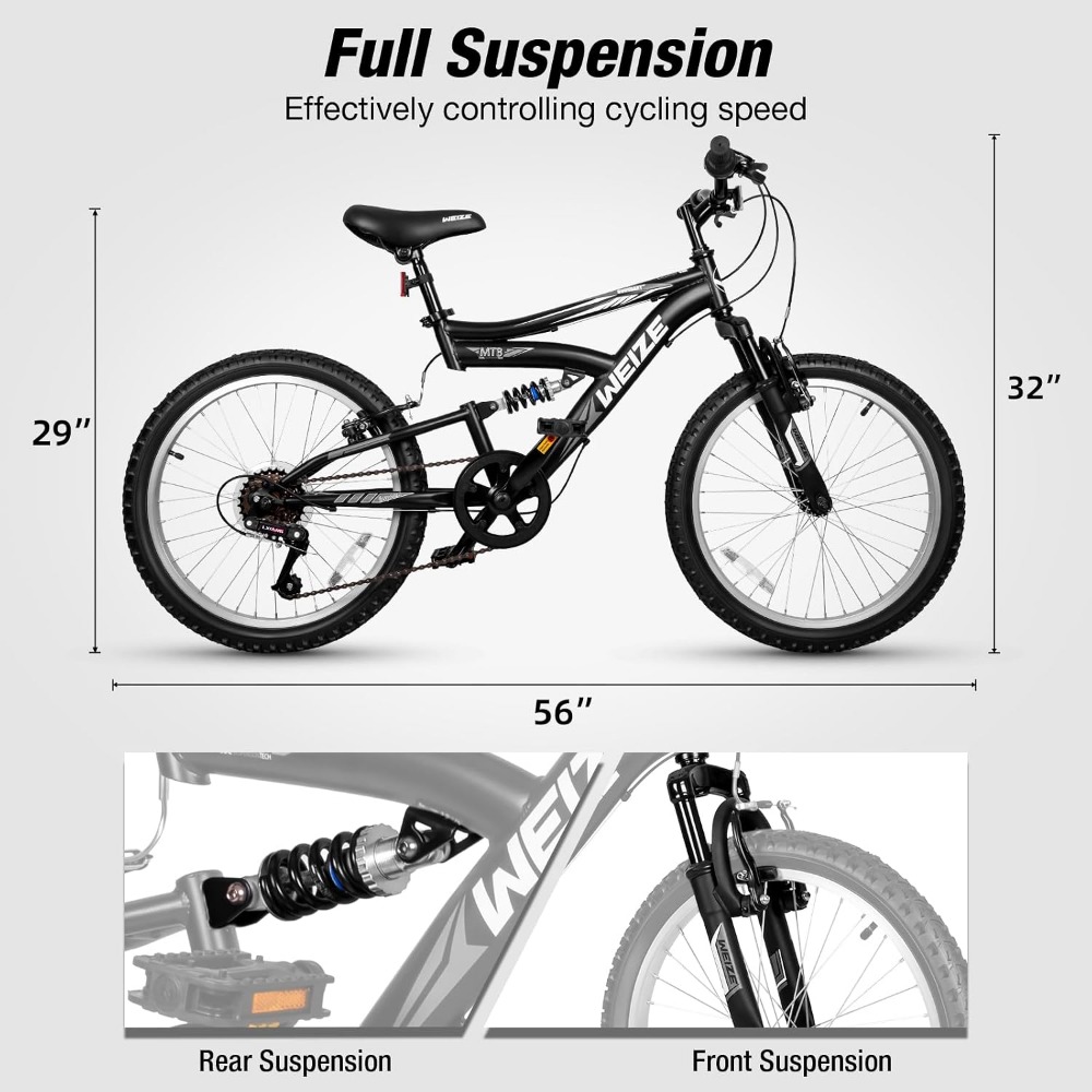 Jeugd mountainbike met dubbele - Mountain Biking Youth recensie en prijs