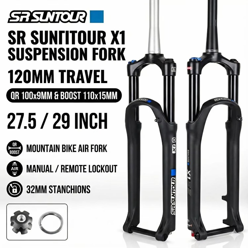 SR SUNTOUR X1 MTB luchtveringv - Mtb Fork Air recensie en prijs